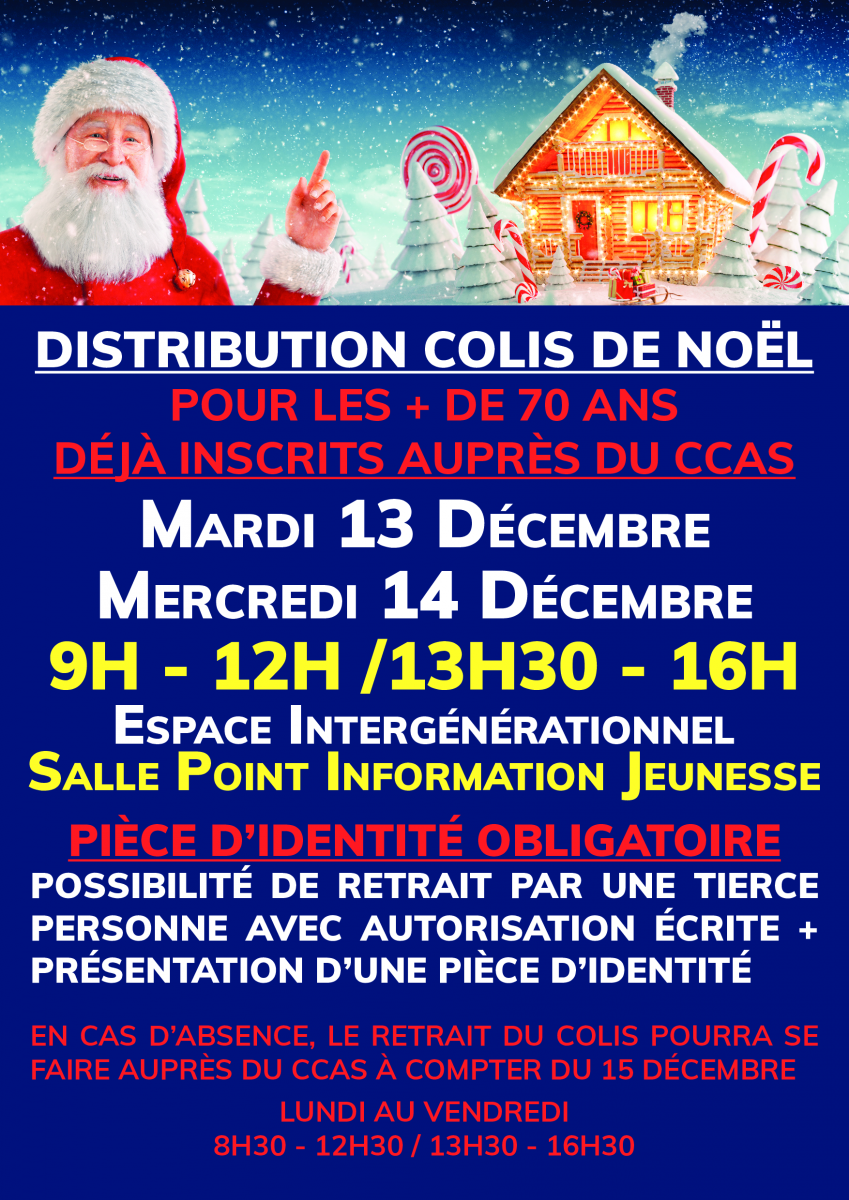 Distribution des colis de Noël - Commune de Ourville-en-Caux
